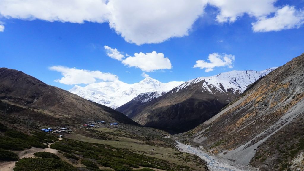 View of Yak Kharka during the Annapurna Circuit Trek